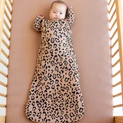 New Kyte Baby Sleep Bag in 1.0 Latte Leopard
