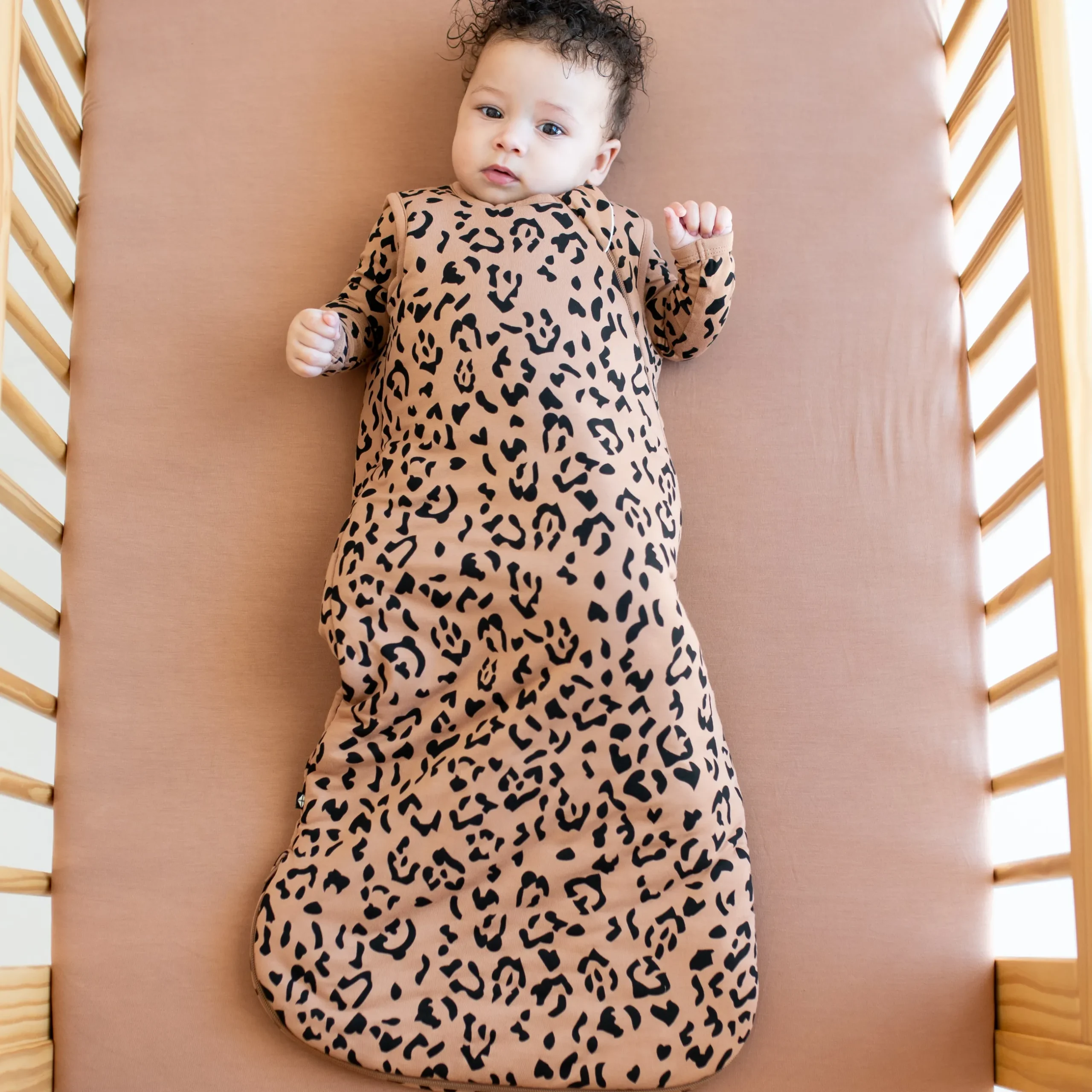 Clearance Kyte Baby Sleep Bag in 2.5 Latte Leopard