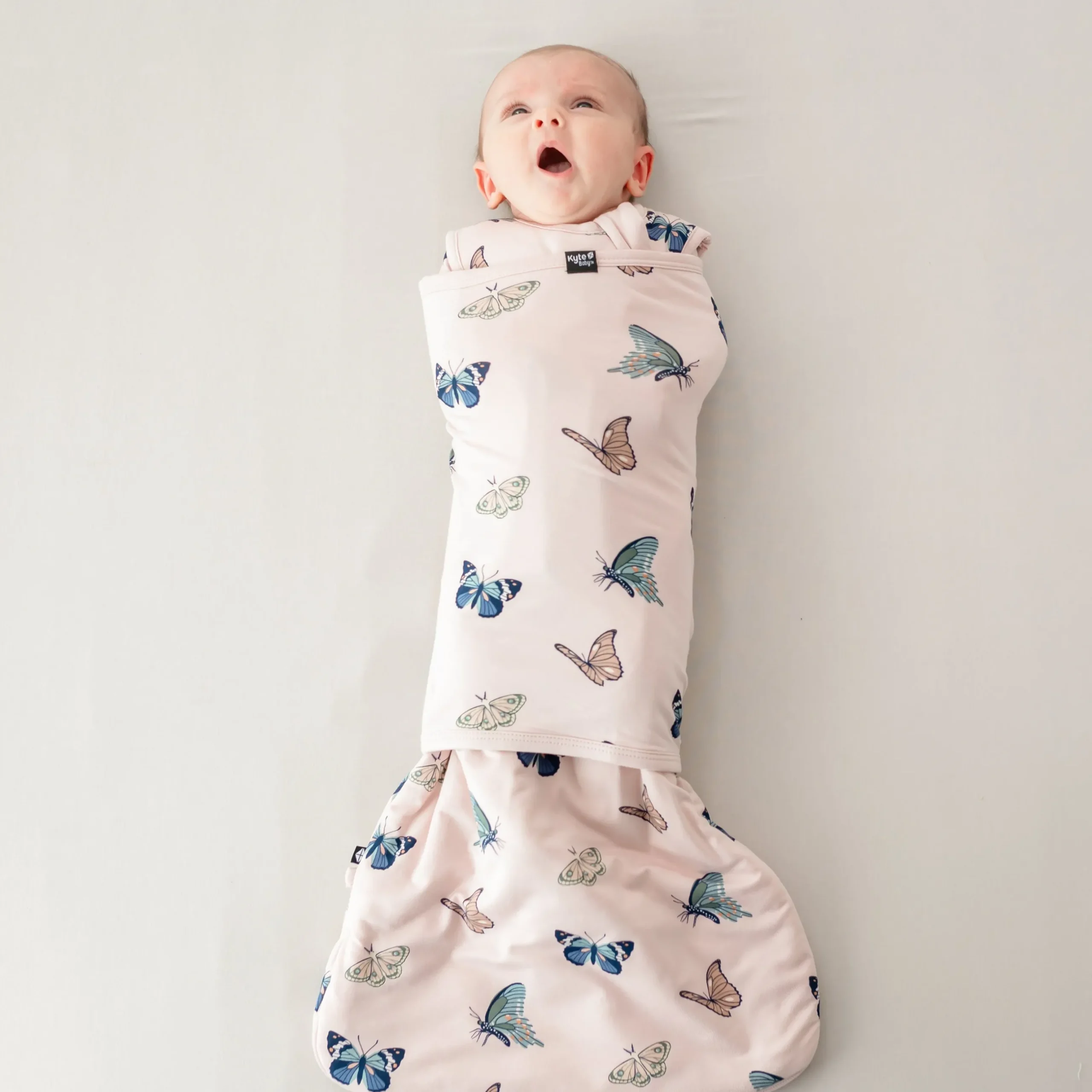 Outlet Kyte Baby Sleep Bag Swaddler in 1.0 Blush Butterfly