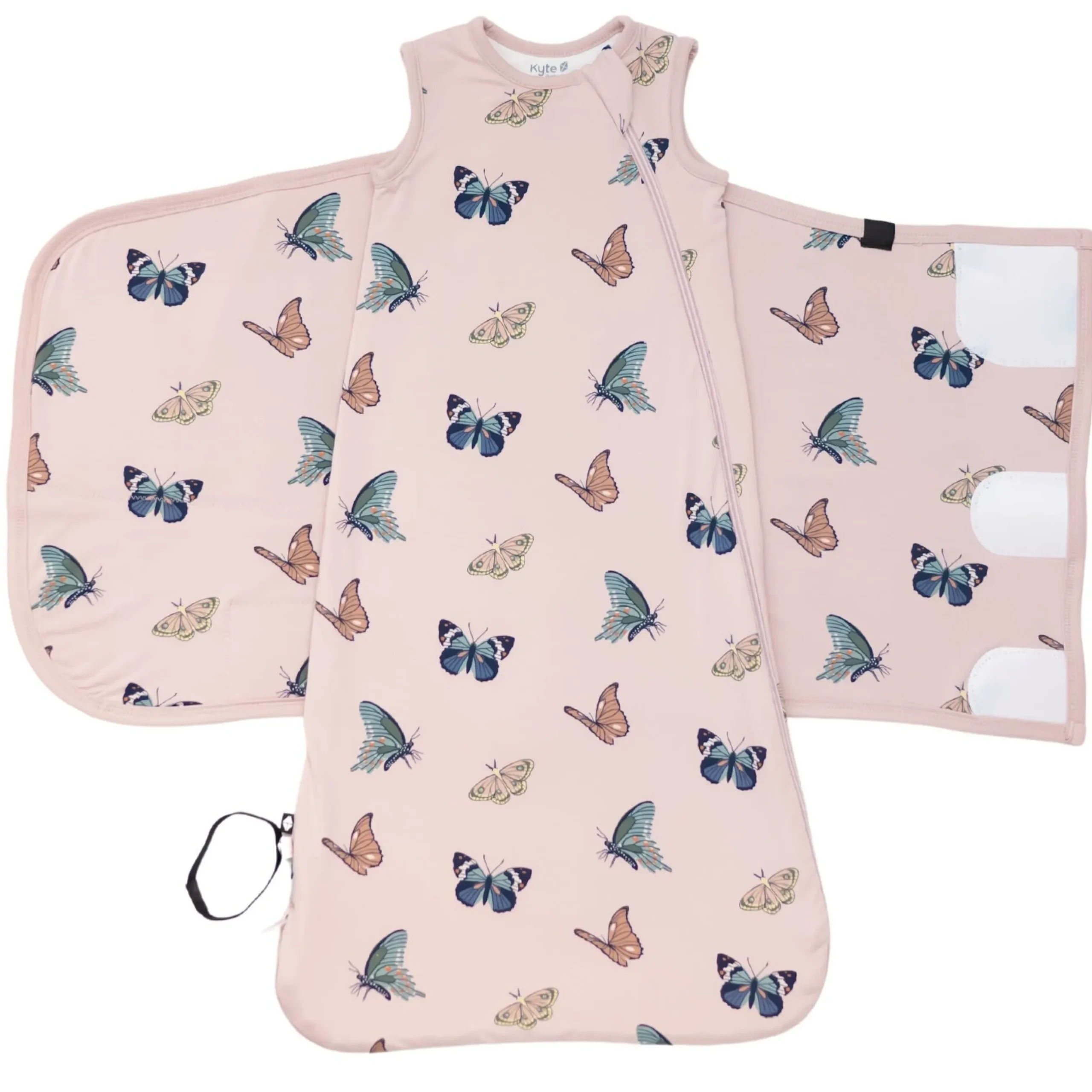 Clearance Kyte Baby Sleep Bag Swaddler in Blush Butterfly 0.5