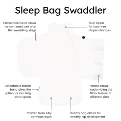 Sale Kyte Baby Sleep Bag Swaddler in 1.0 Cloud