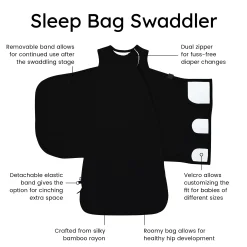 Best Kyte Baby Sleep Bag Swaddler in 1.0 Midnight