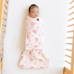 New Kyte Baby Sleep Bag Swaddler in Sakura Peony 1.0
