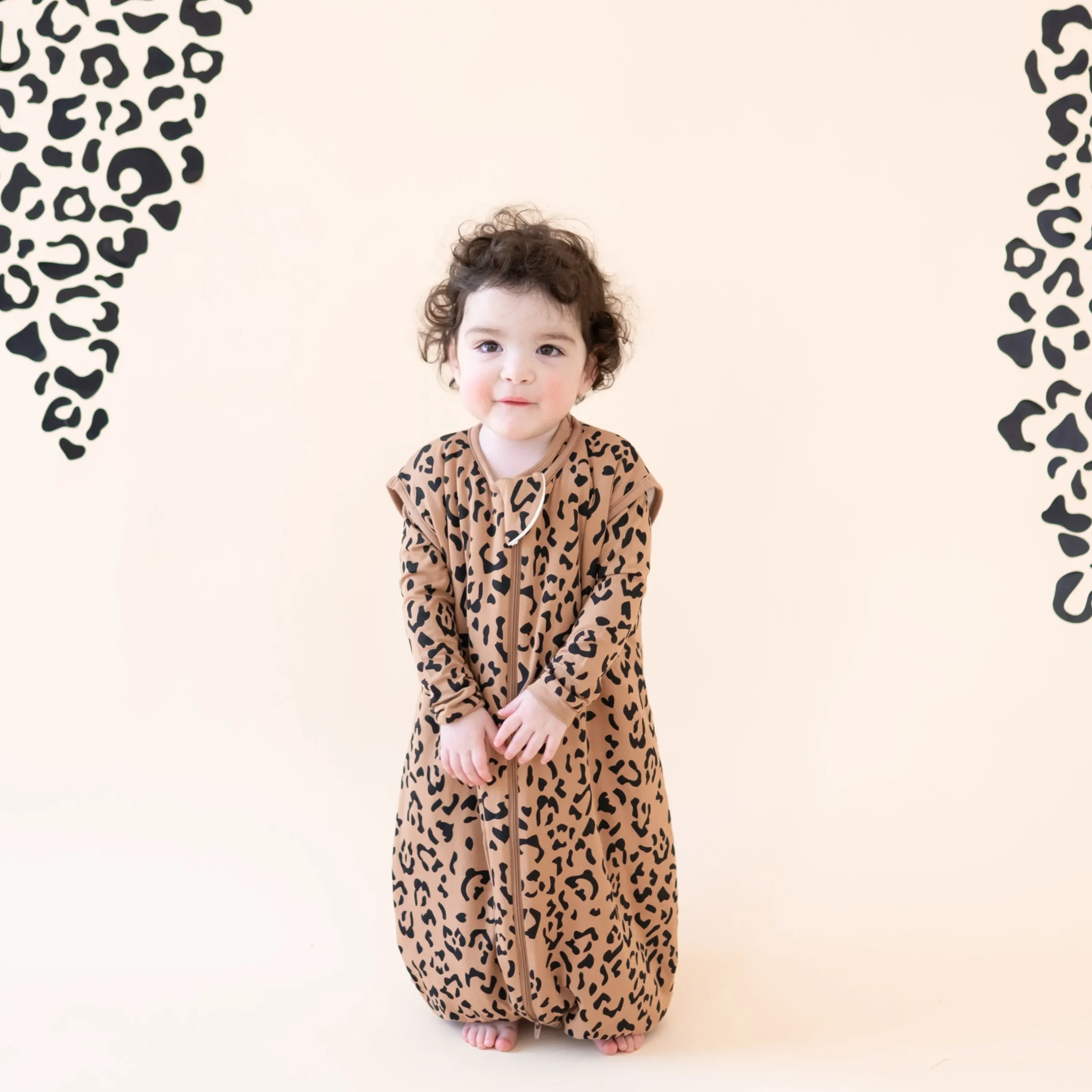 New Kyte Baby Sleep Bag Walker in 1.0 Latte Leopard