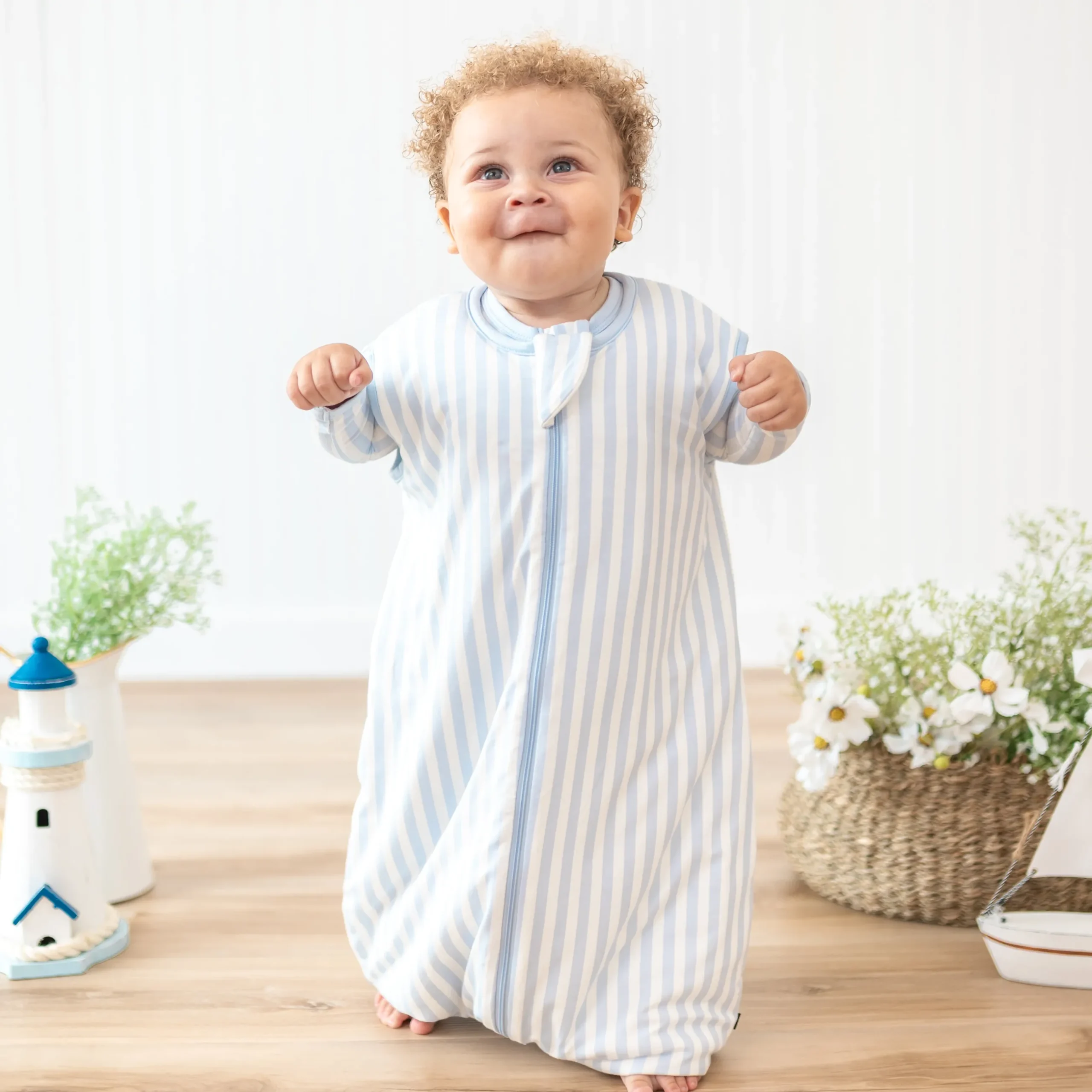 Best Kyte Baby Sleep Bag Walker in 1.0 Small Mist Stripe