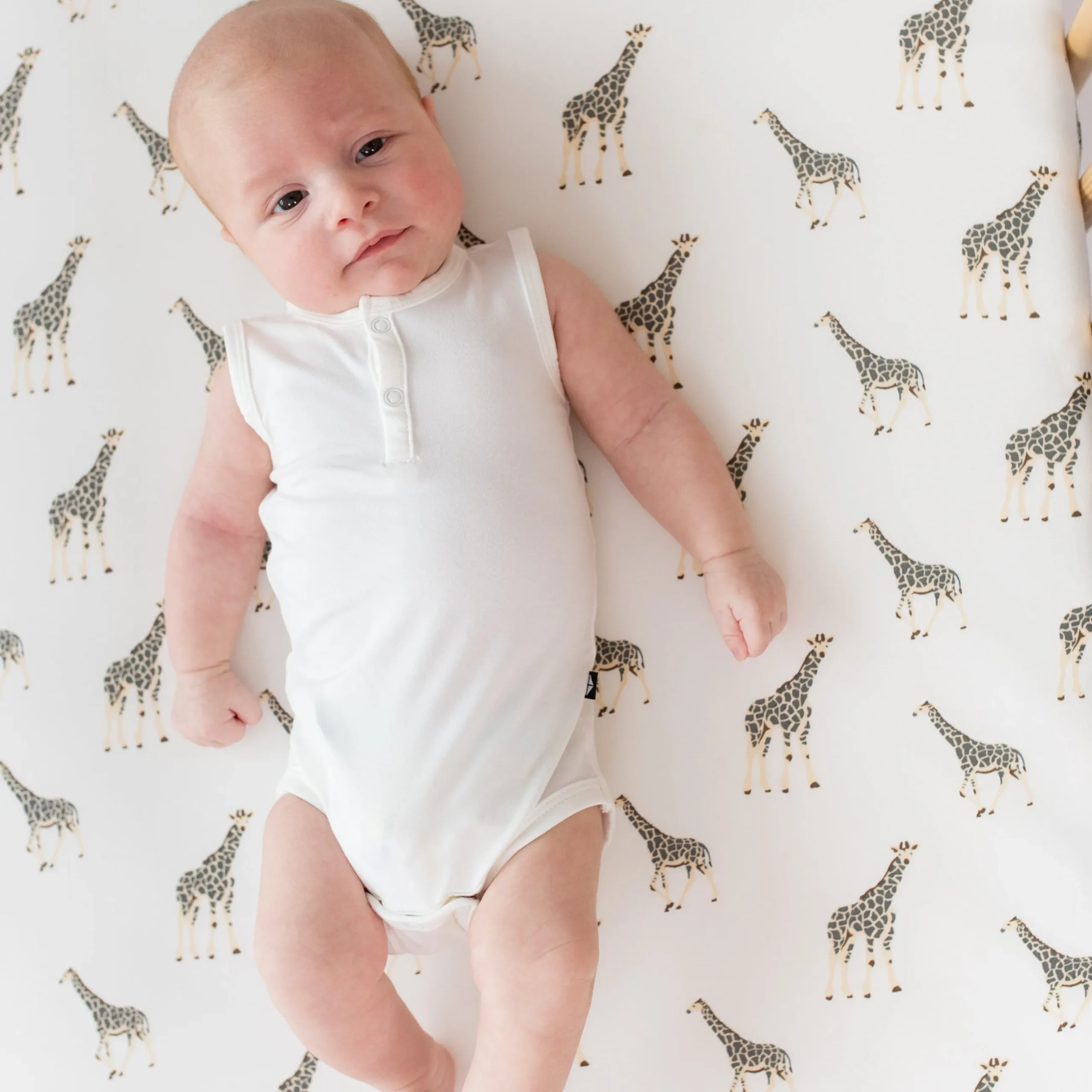Sale Kyte Baby Sleeveless Bodysuit in Cloud