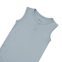 Hot Kyte Baby Sleeveless Bodysuit in Fog