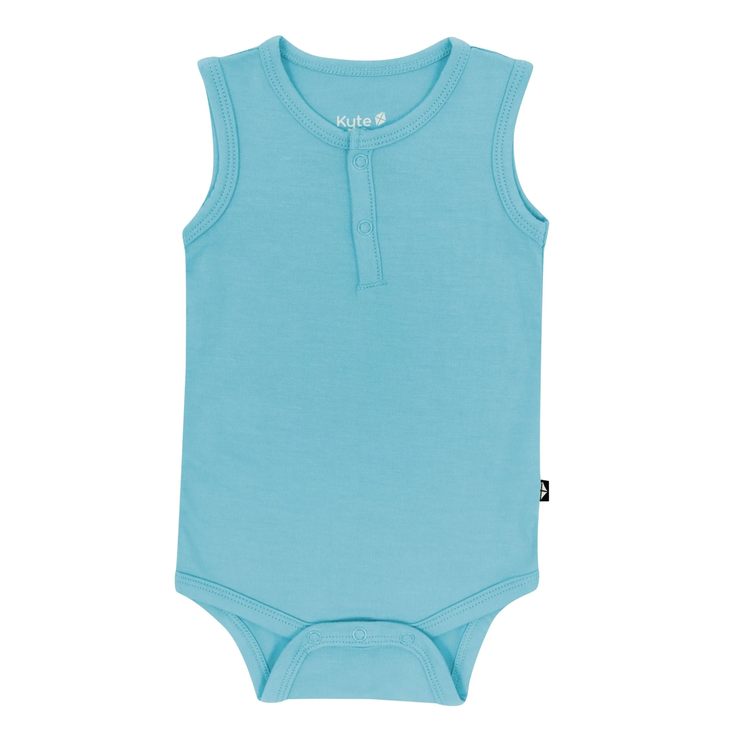 Hot Kyte Baby Sleeveless Bodysuit in Makai