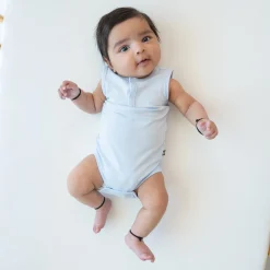 Kyte Baby Sleeveless Bodysuit in Mist
