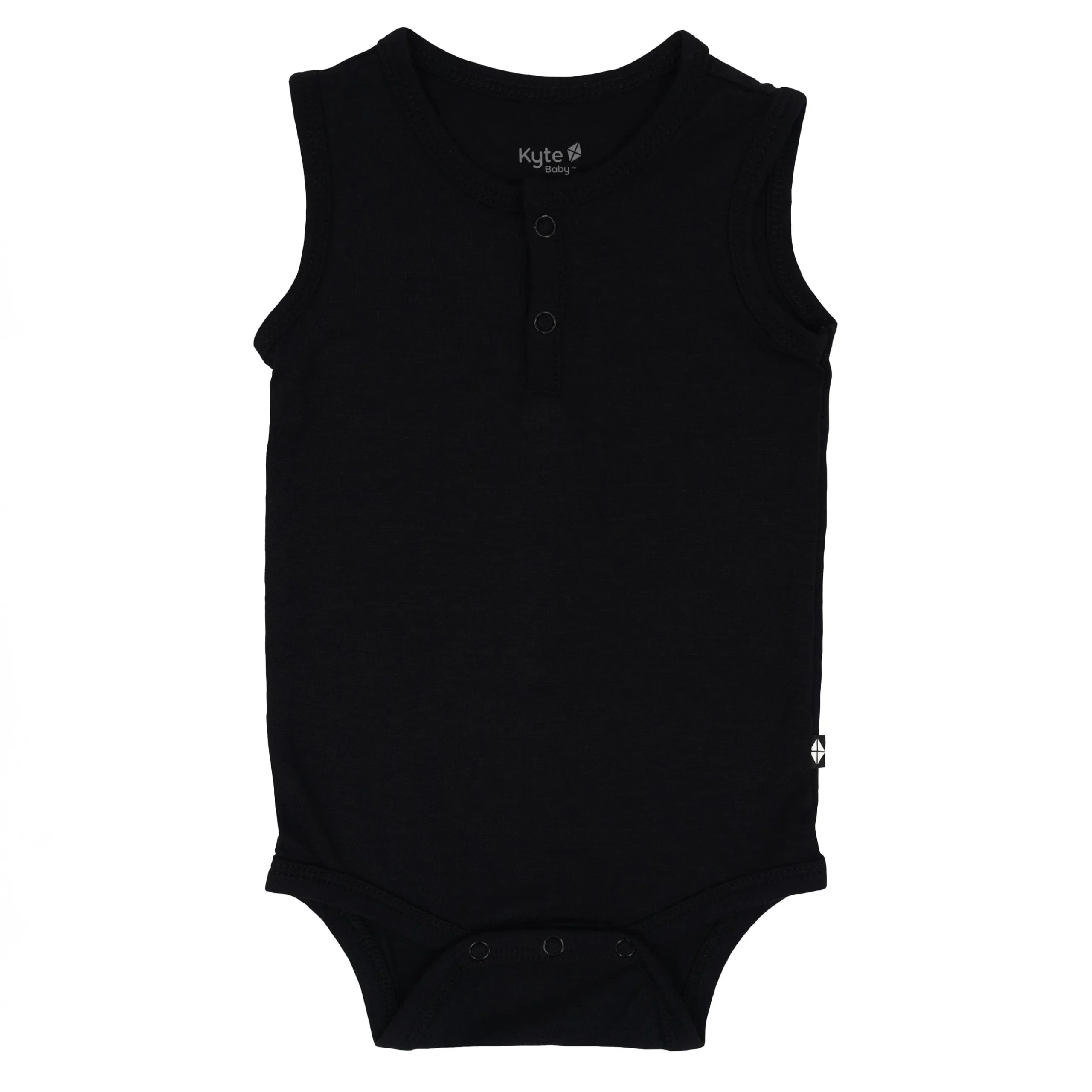 Hot Kyte Baby Sleeveless Bodysuit in Midnight