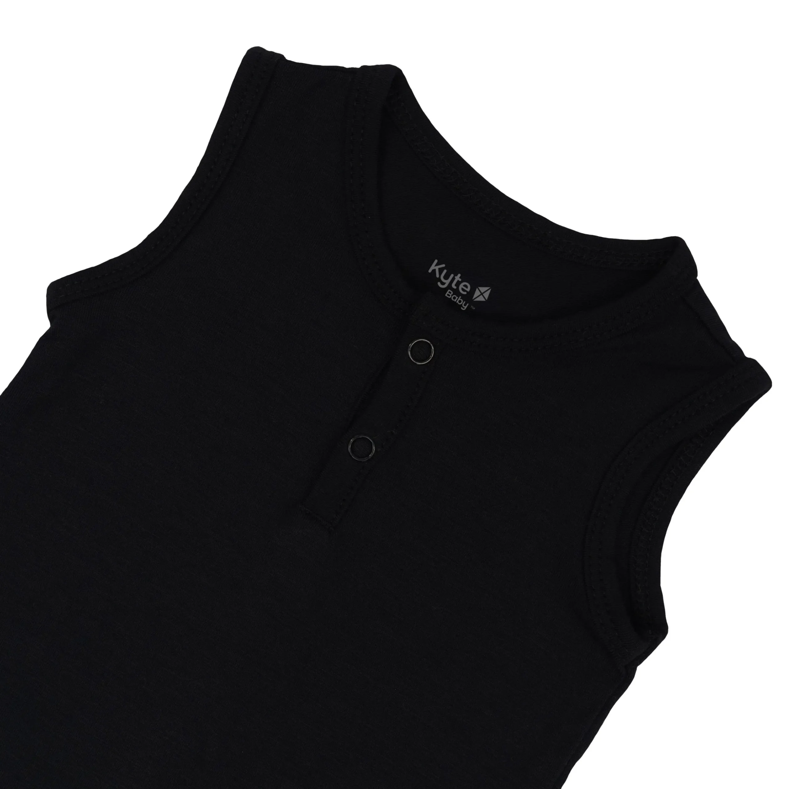 Hot Kyte Baby Sleeveless Bodysuit in Midnight