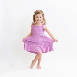 New Kyte Baby Smocked Dress in Poi