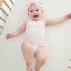 Hot Kyte Baby Spaghetti Strap Leotard in Sakura