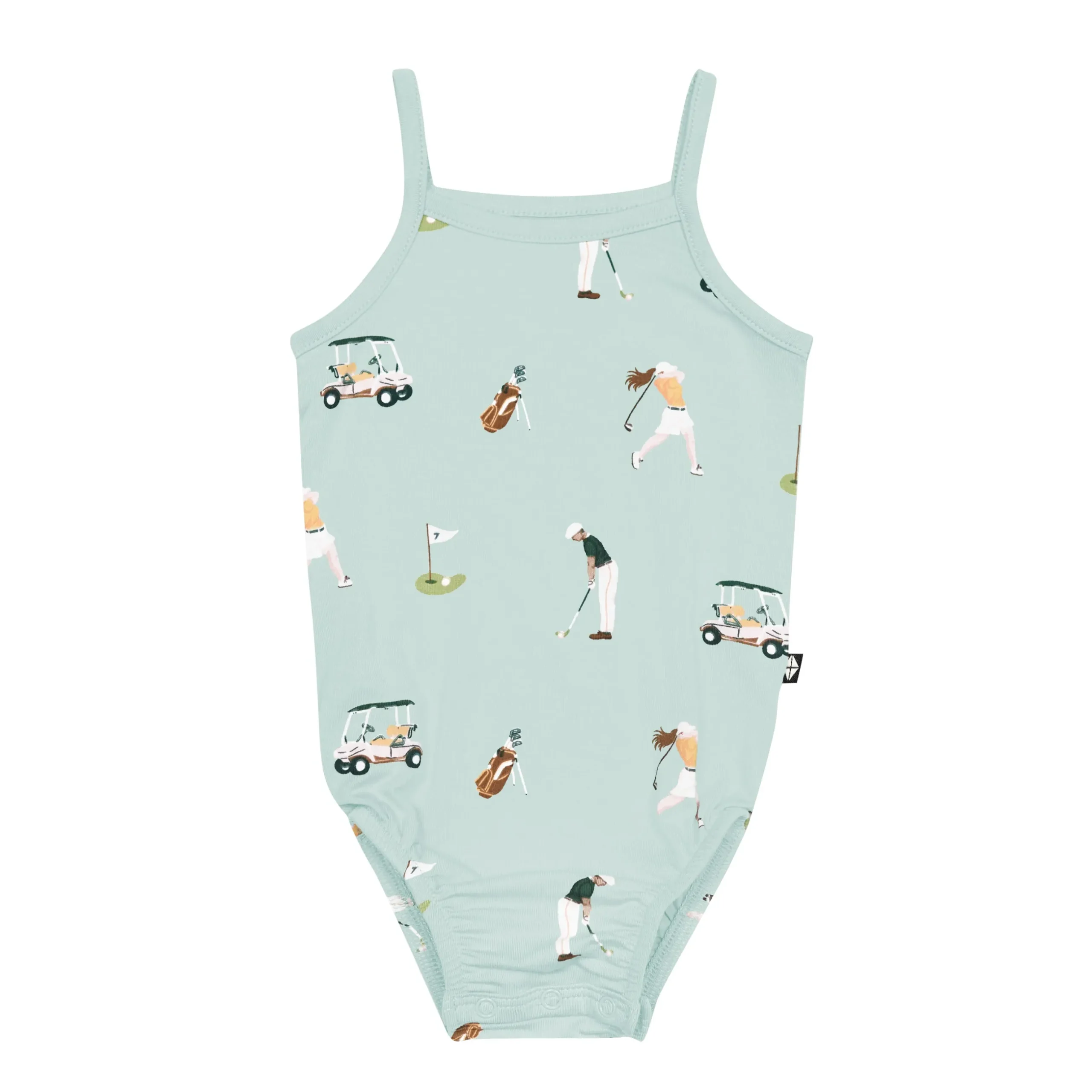 Best Kyte Baby Spaghetti Strap Leotard in Golf