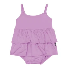Online Kyte Baby Spaghetti Strap Ruffle Romper in Poi