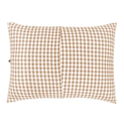 Outlet Kyte Baby Standard Pillowcase in Gingham Bisque