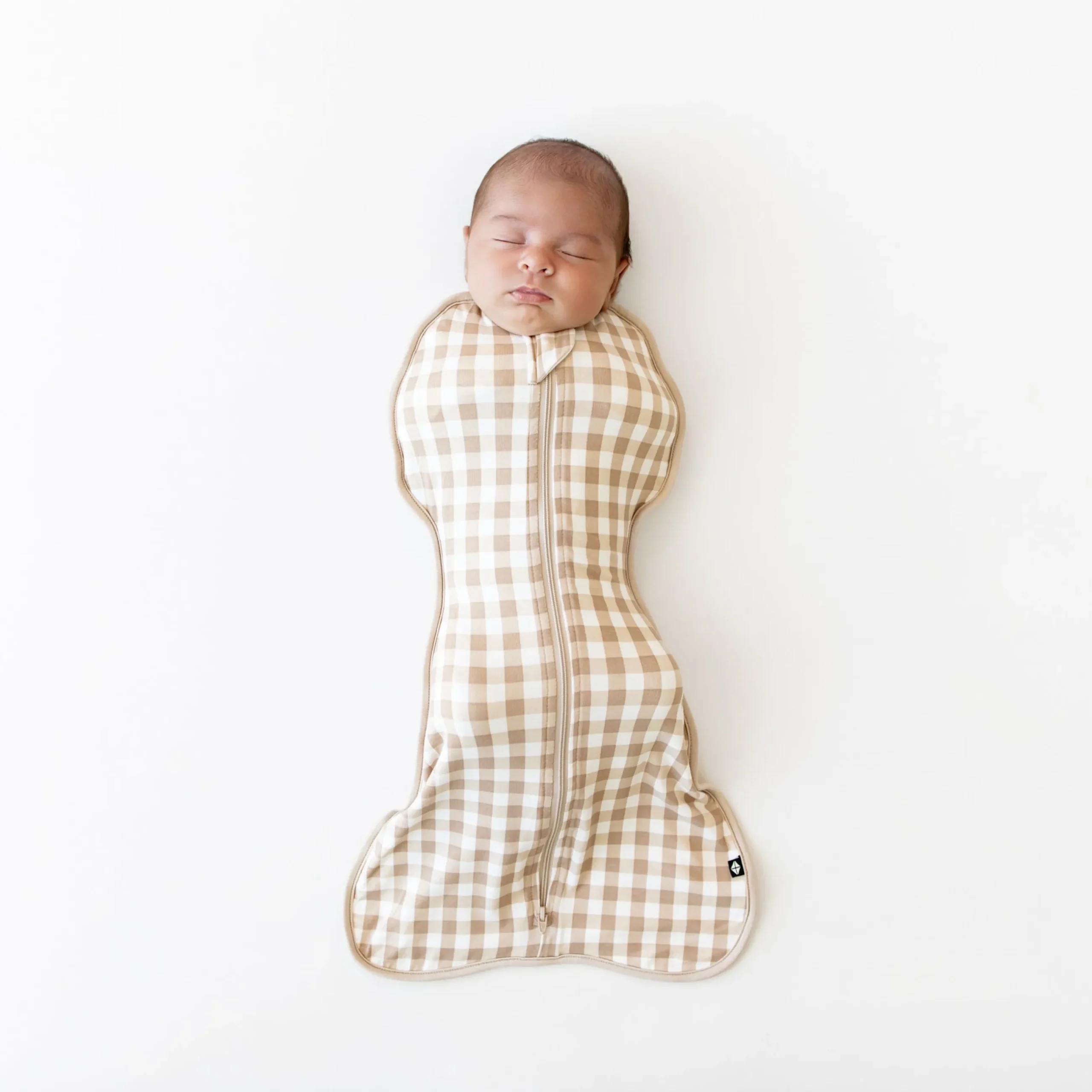 Best Kyte Baby Swaddle Bag in 0.5 Gingham Bisque