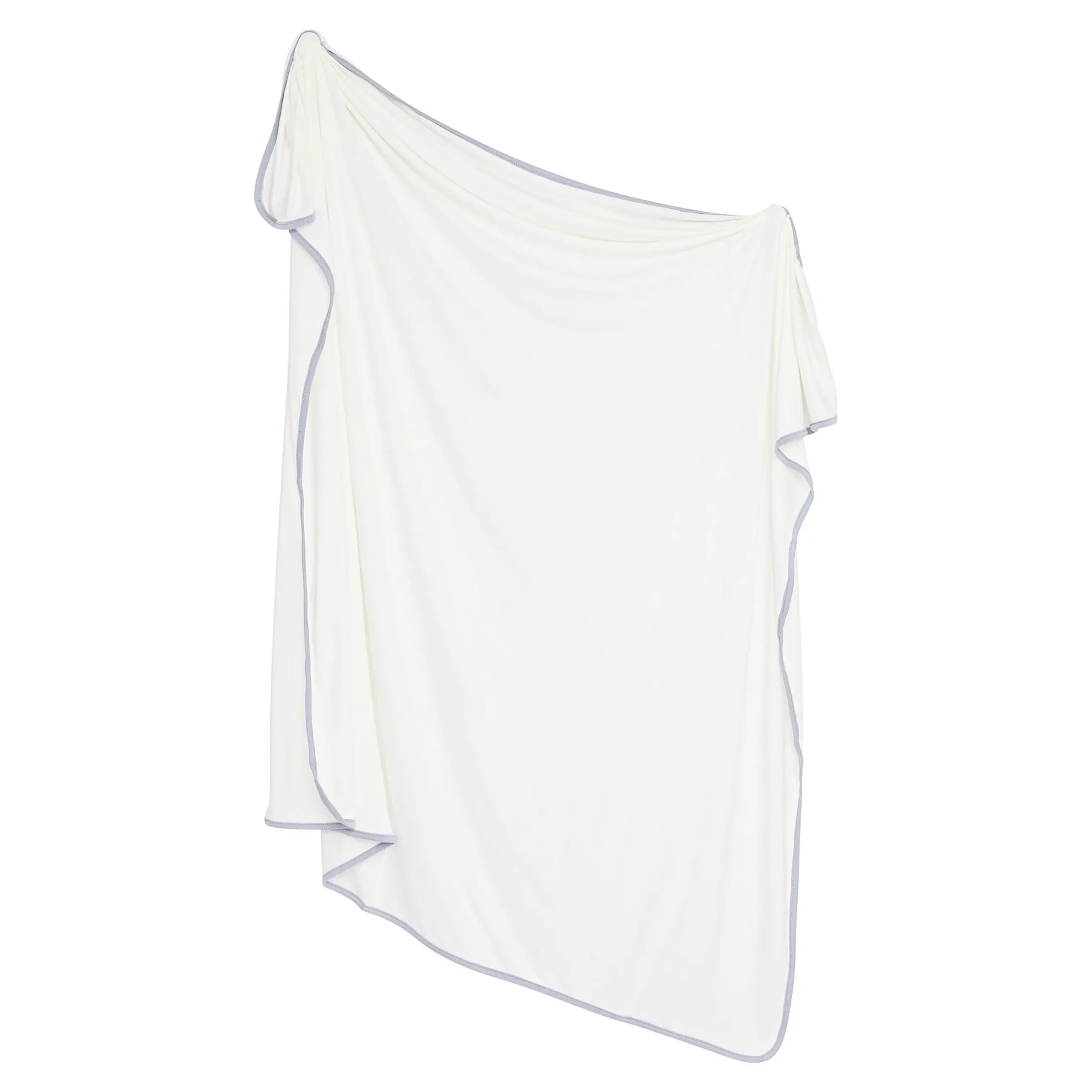 Discount Kyte Baby Swaddle Blanket in Cloud with Storm Trim