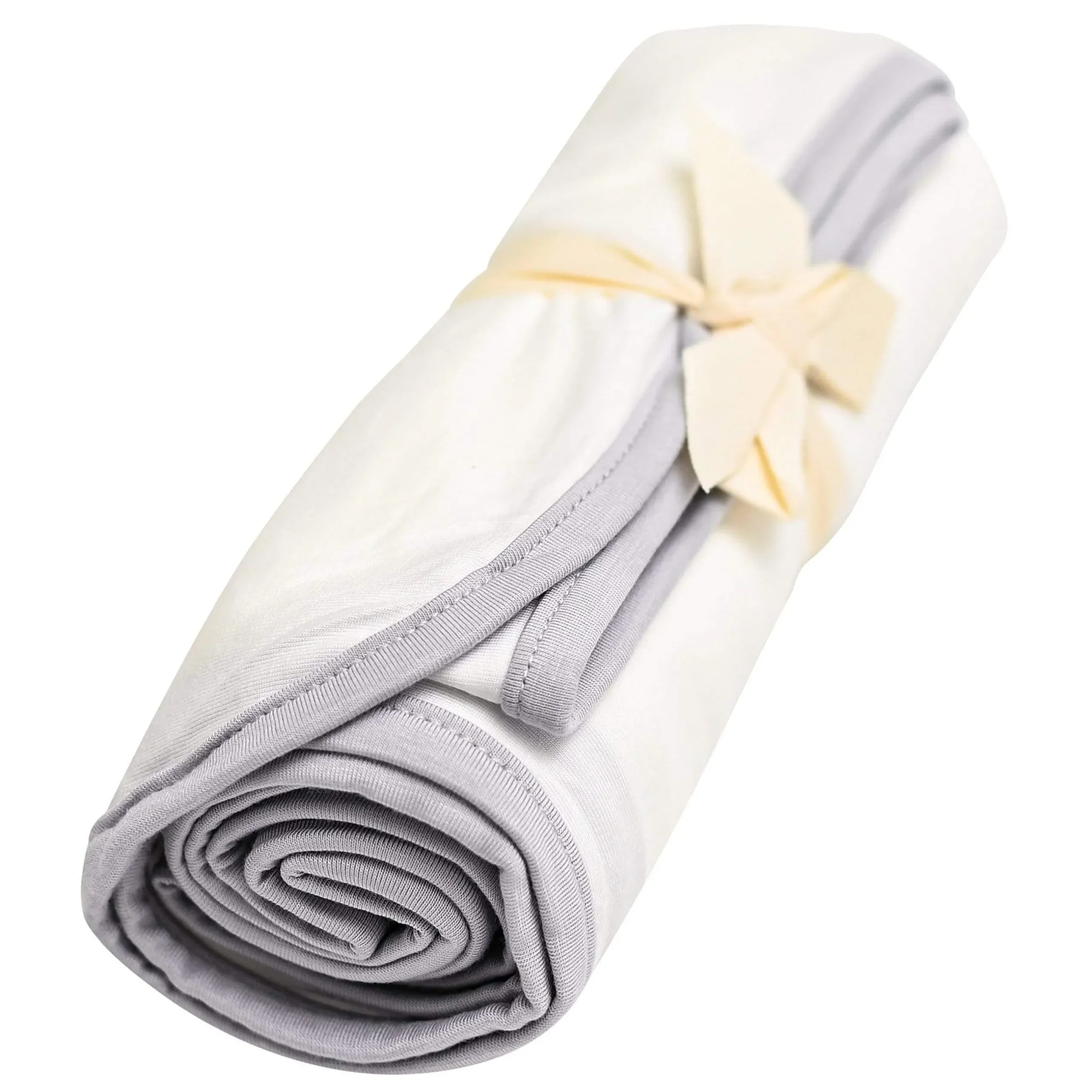 Discount Kyte Baby Swaddle Blanket in Cloud with Storm Trim