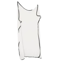Kyte Baby Swaddle Blanket in Cloud with Midnight Trim