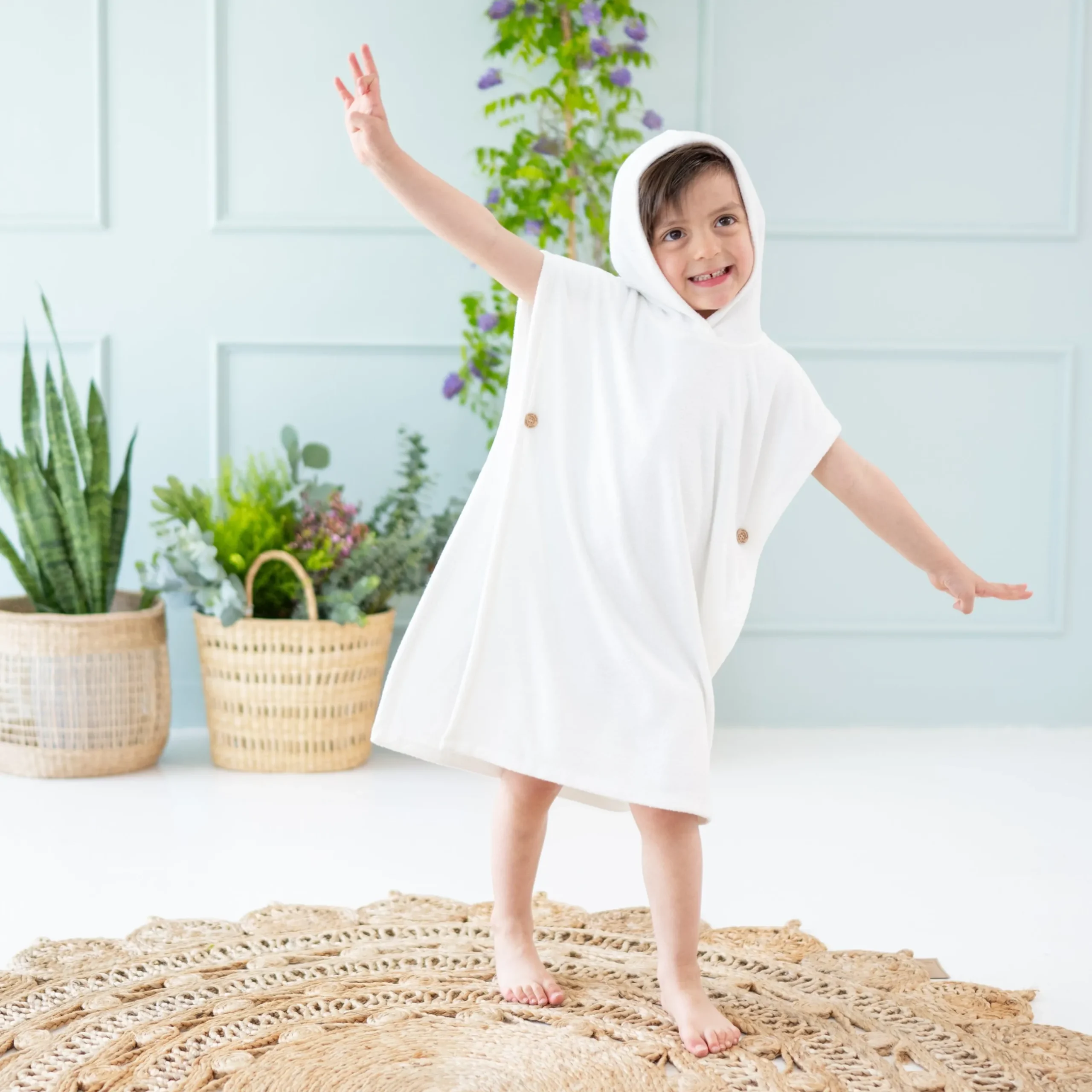 Sale Kyte Baby Swim Poncho in Cloud