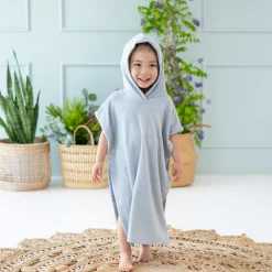 Hot Kyte Baby Swim Poncho in Fog