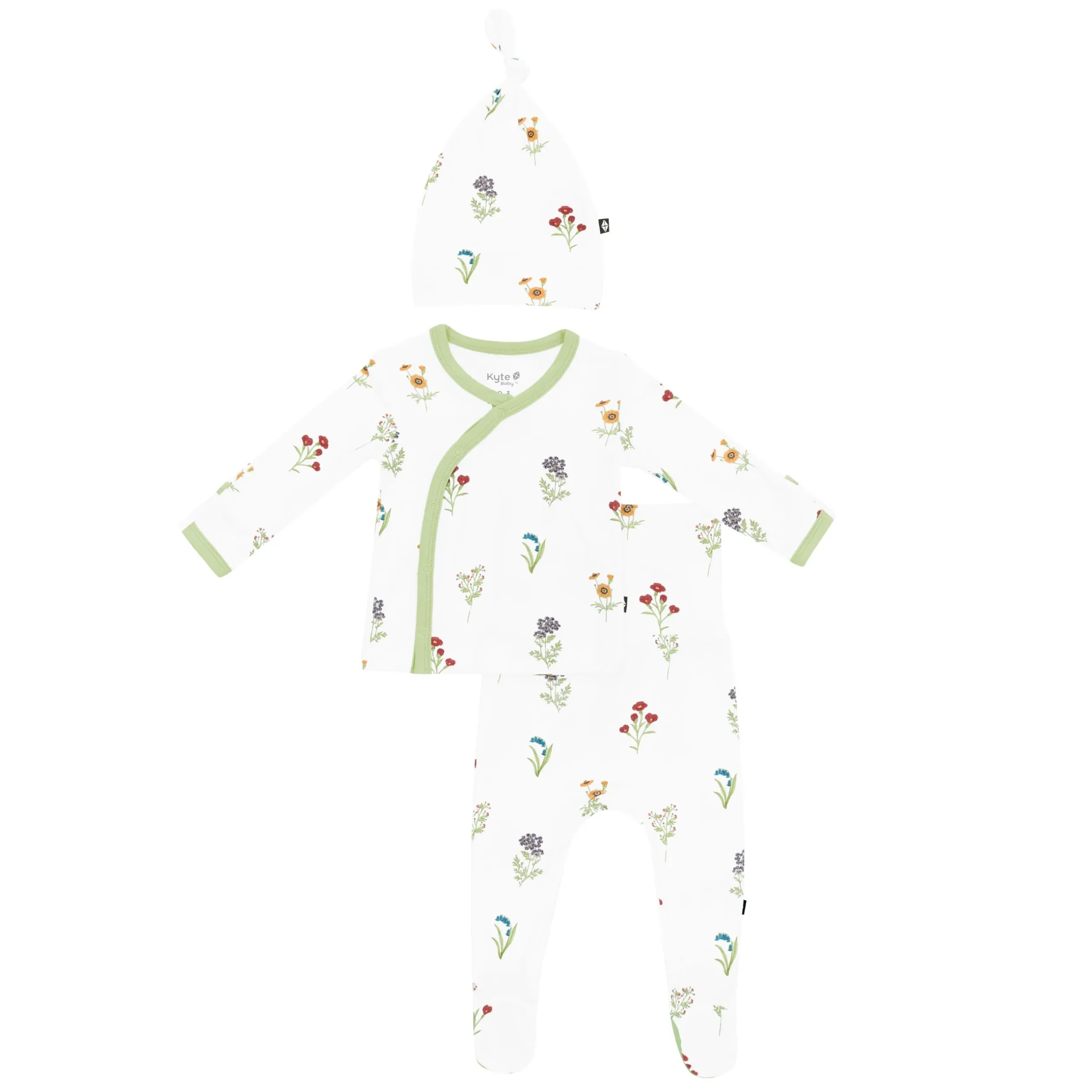 Online Kyte Baby Take Me Home Set with Cap in Wildflower