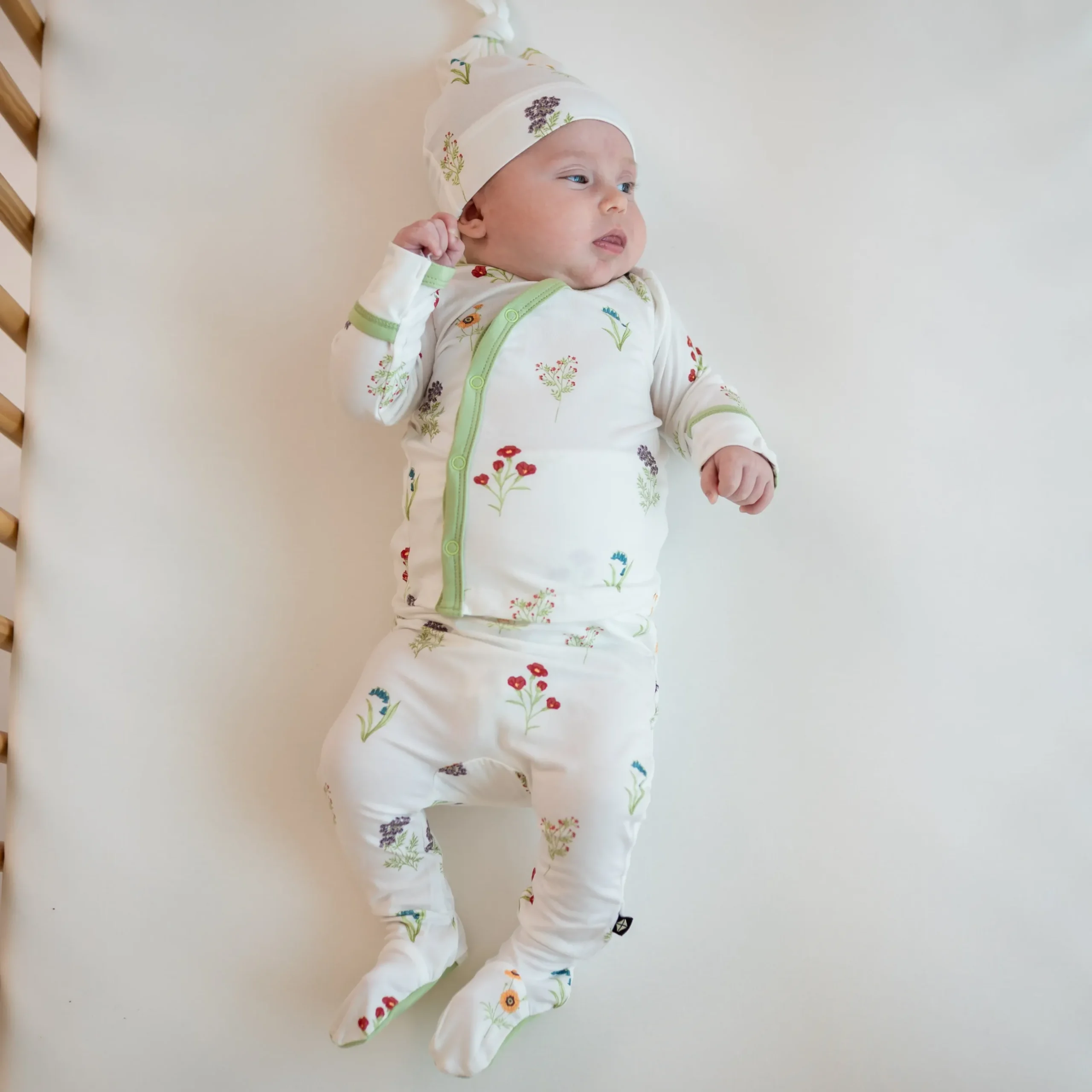 Online Kyte Baby Take Me Home Set with Cap in Wildflower