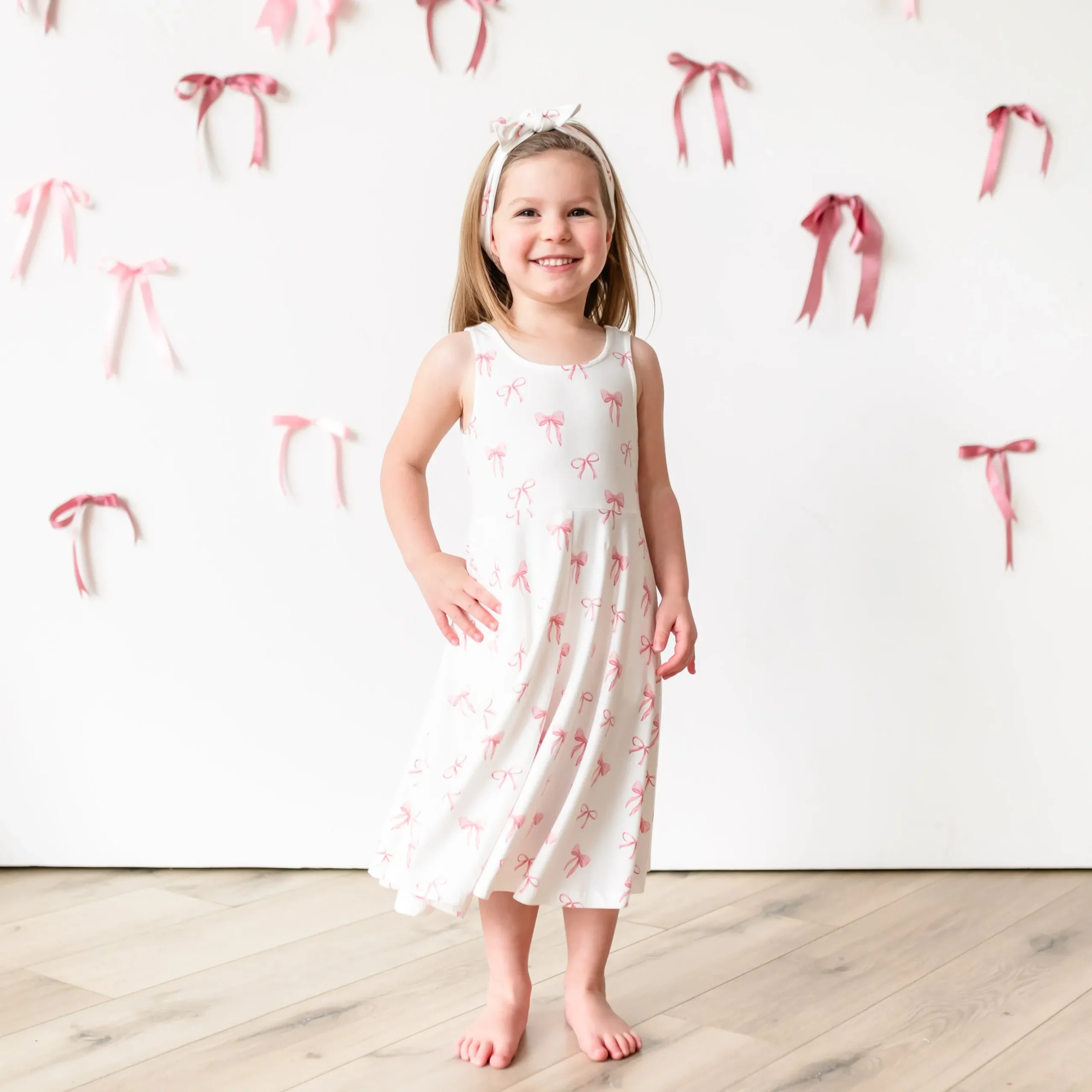 Kyte Baby Tank Twirl Dress in Bow
