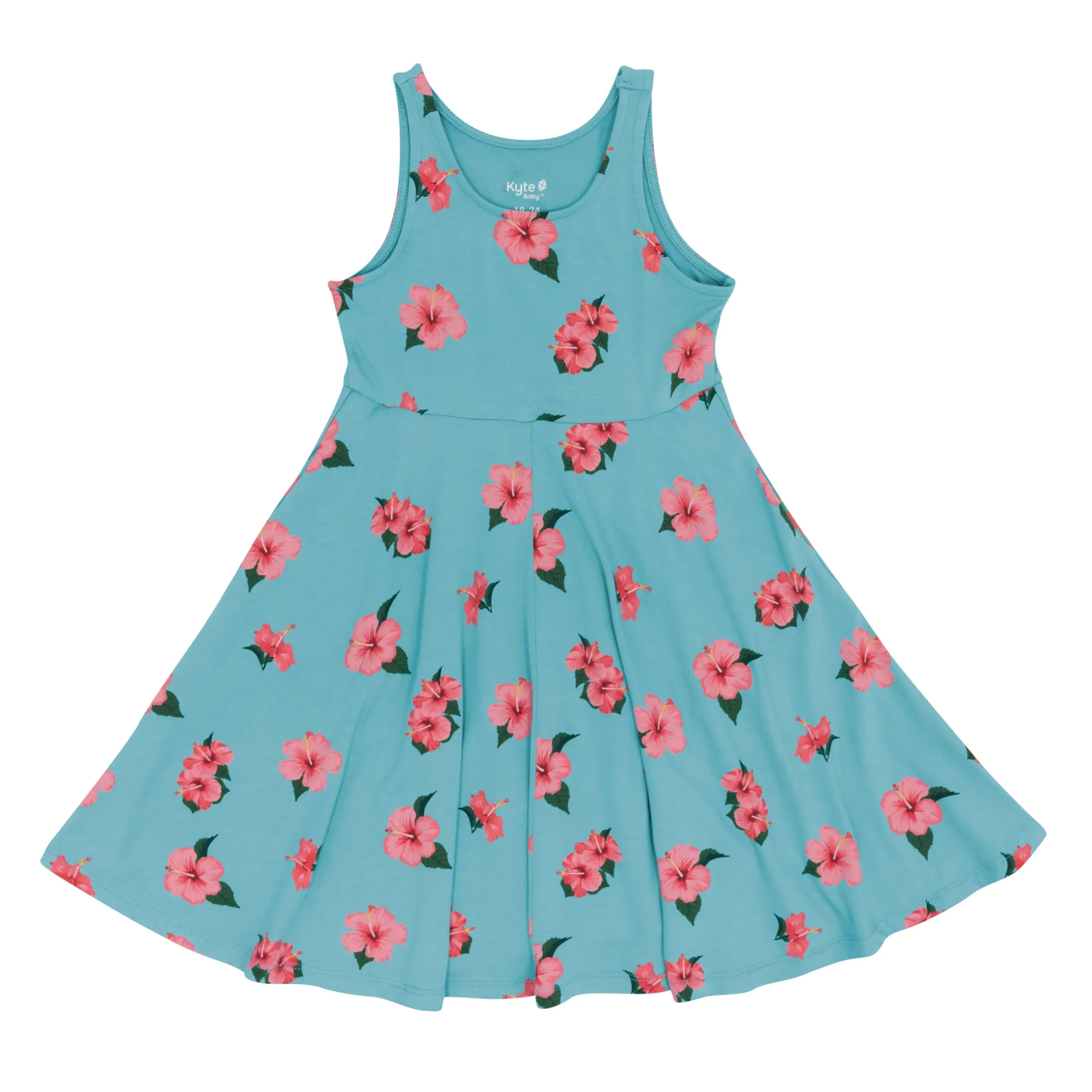 Kyte Baby Tank Twirl Dress in Hibiscus