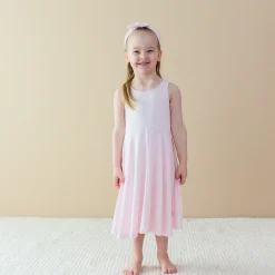 Clearance Kyte Baby Tank Twirl Dress in Sakura