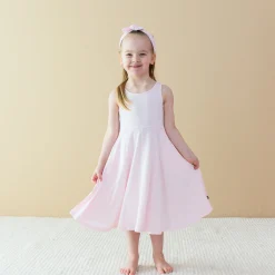Clearance Kyte Baby Tank Twirl Dress in Sakura