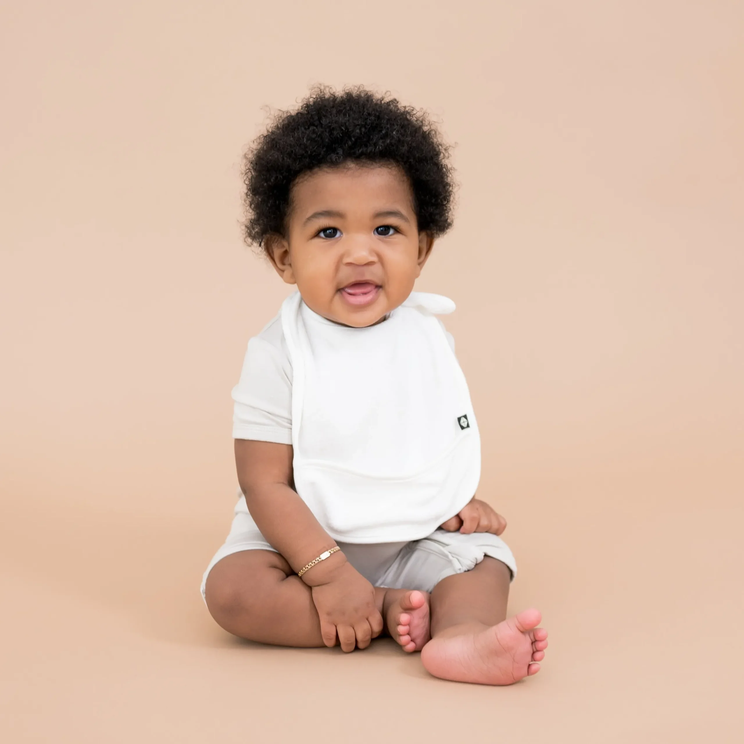 Clearance Kyte Baby Terry Pocket Bib in Cloud