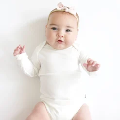 Kyte Baby Tiny Nylon Bow in Blush