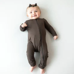 Best Kyte Baby Tiny Nylon Bow in Espresso