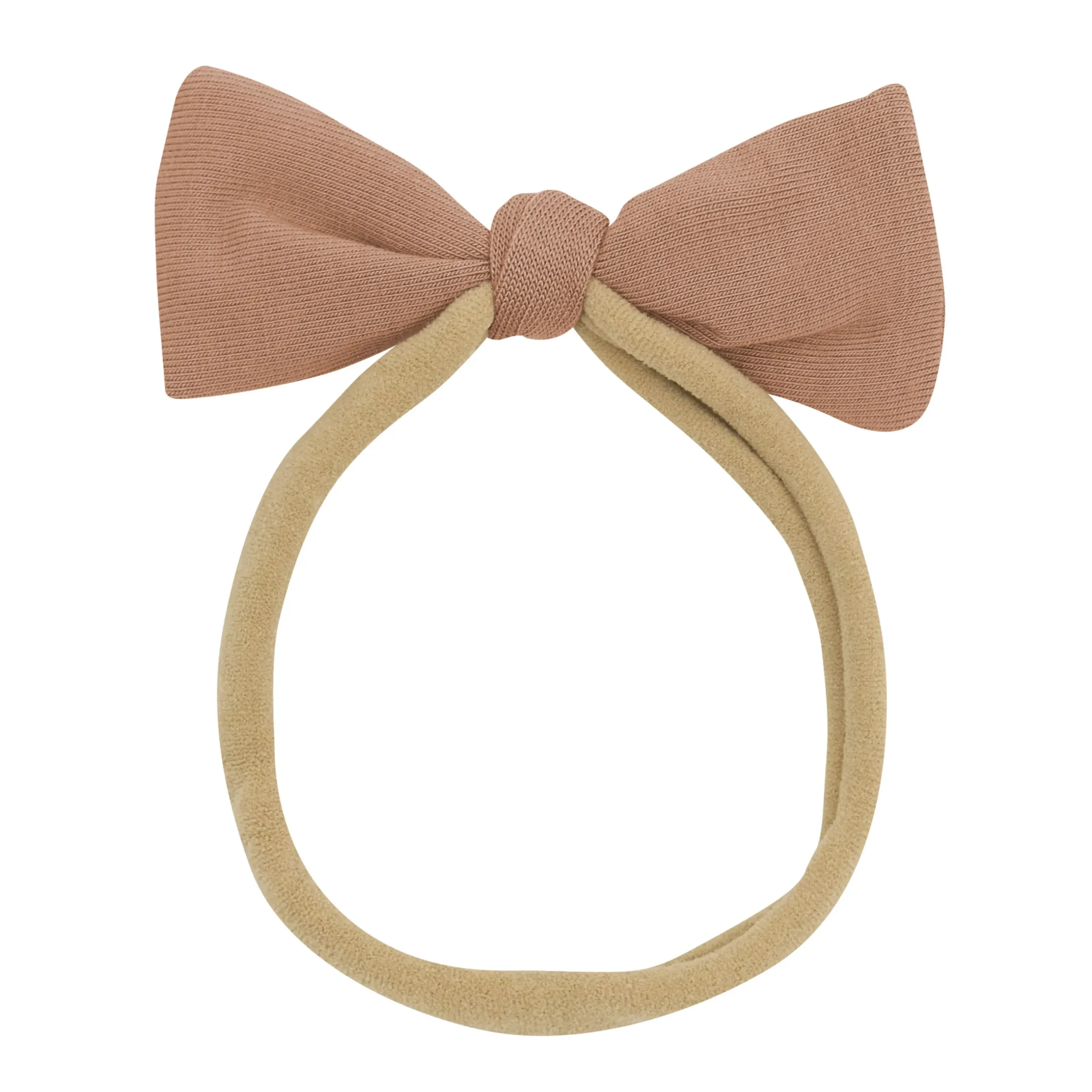 Best Kyte Baby Tiny Nylon Bow in Latte