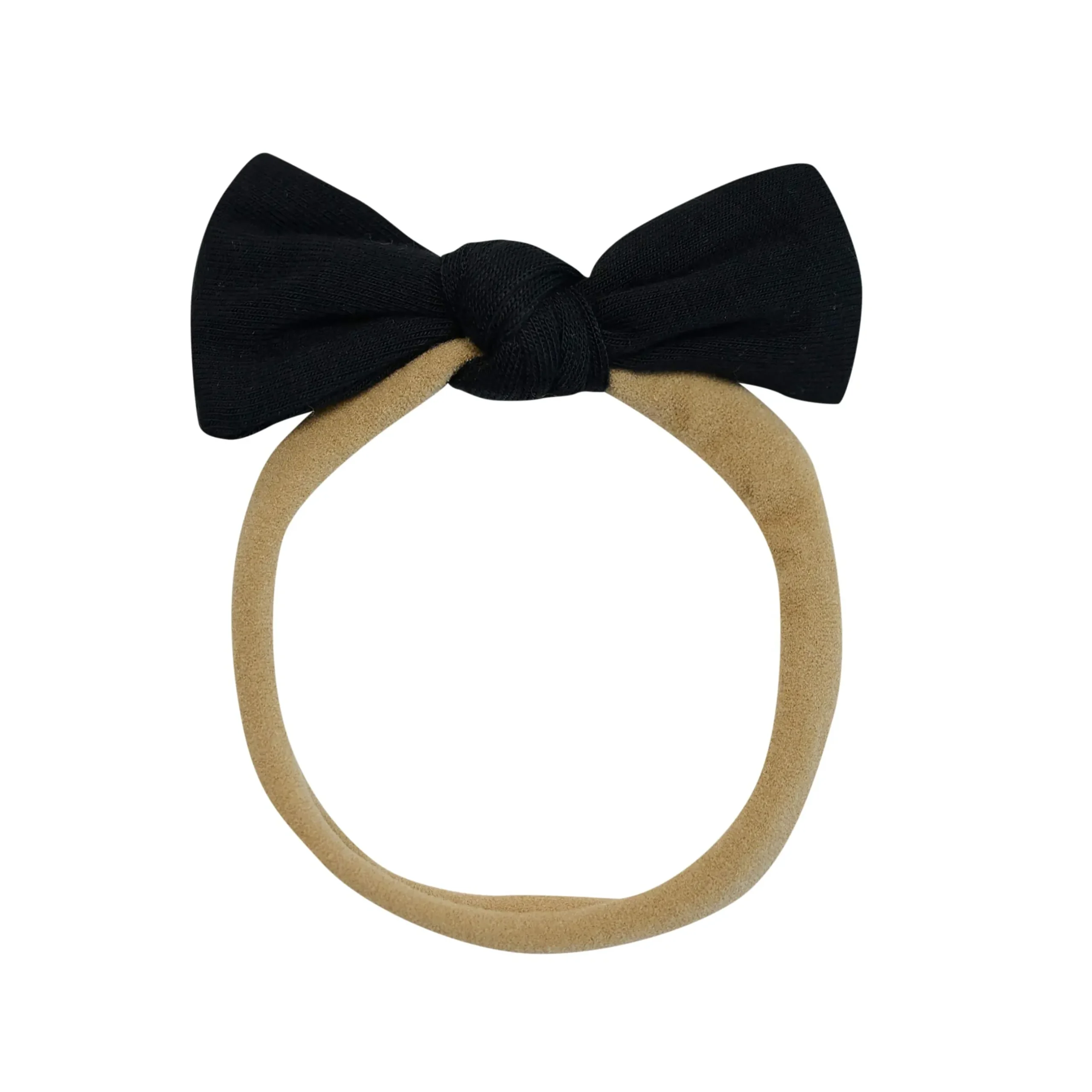Hot Kyte Baby Tiny Nylon Bow in Midnight