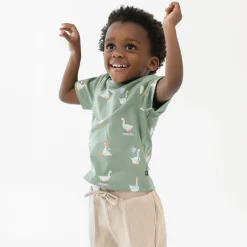 Hot Kyte Baby Toddler Basic Tee in Silly Goose