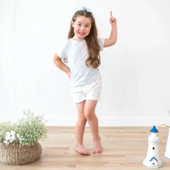 Discount Kyte Baby Toddler Basic Tee in Small Mist Stripe