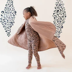 Clearance Kyte Baby Toddler Blanket in 1.0 Latte Leopard