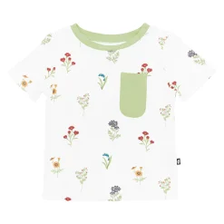 Clearance Kyte Baby Toddler Crew Neck Tee in Wildflower
