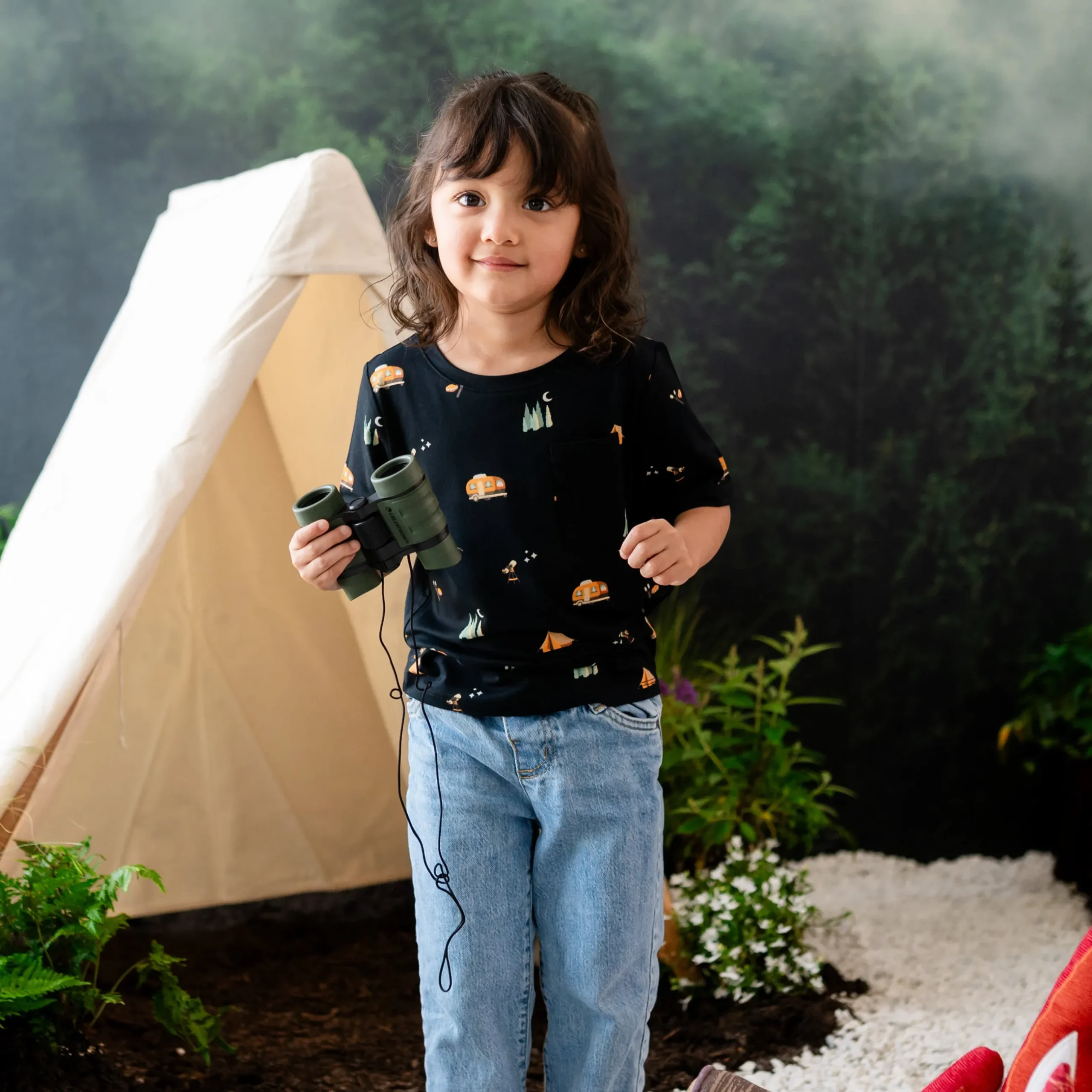Clearance Kyte Baby Toddler Crew Neck Tee in Under the Stars