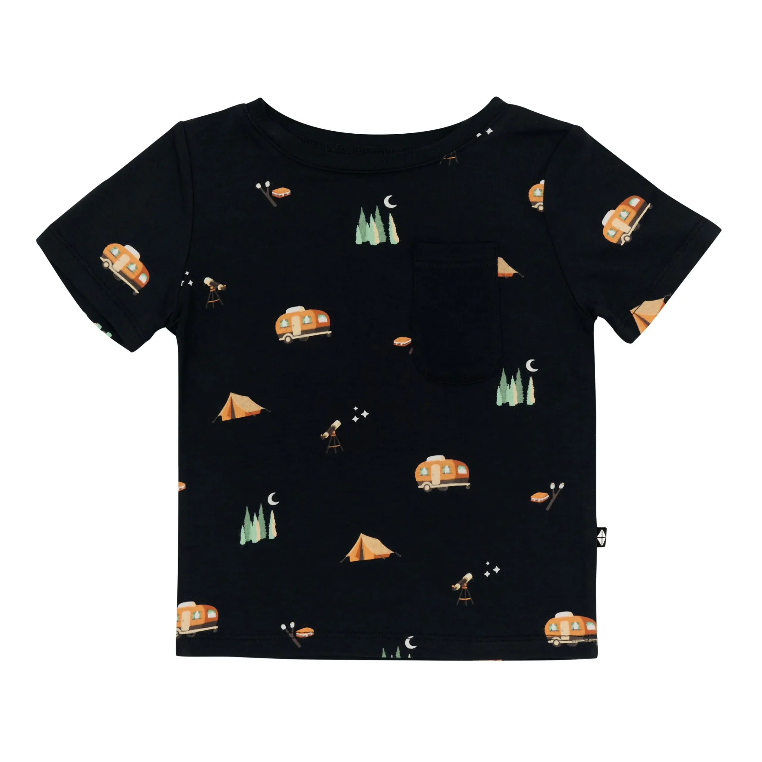 Clearance Kyte Baby Toddler Crew Neck Tee in Under the Stars