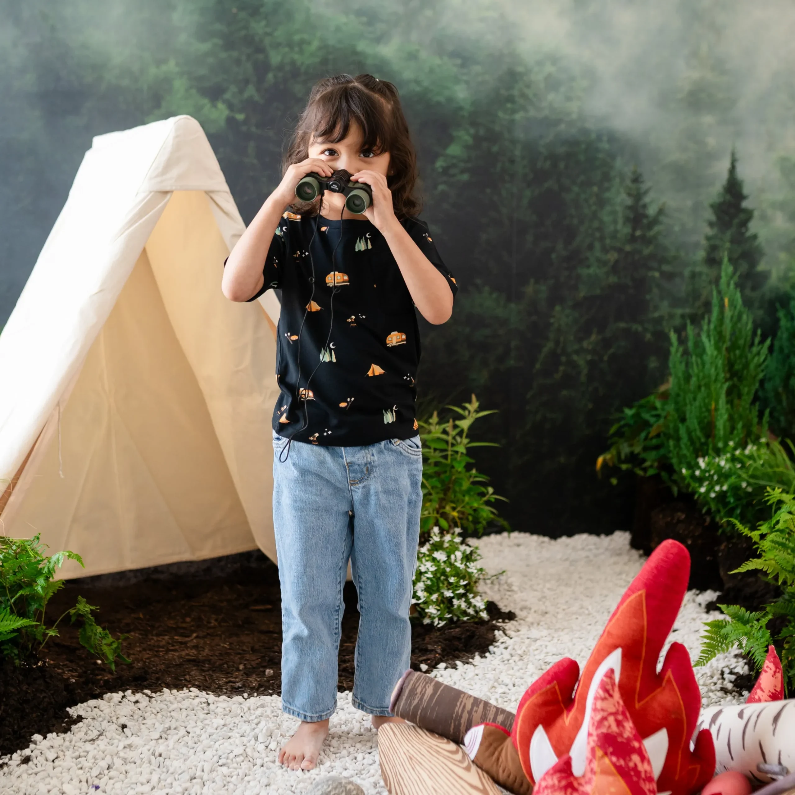 Clearance Kyte Baby Toddler Crew Neck Tee in Under the Stars
