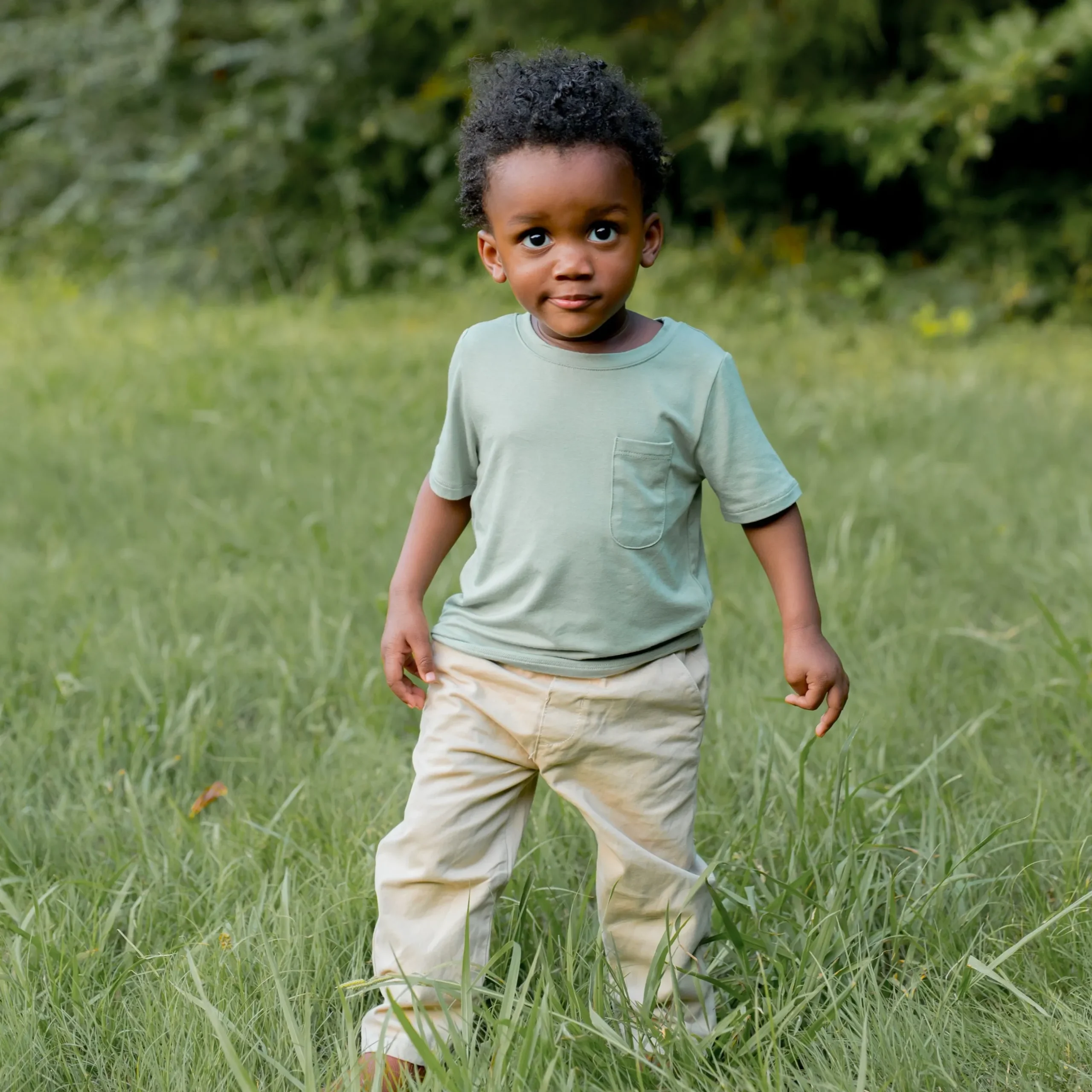 Sale Kyte Baby Toddler Crew Neck Tee in Thyme