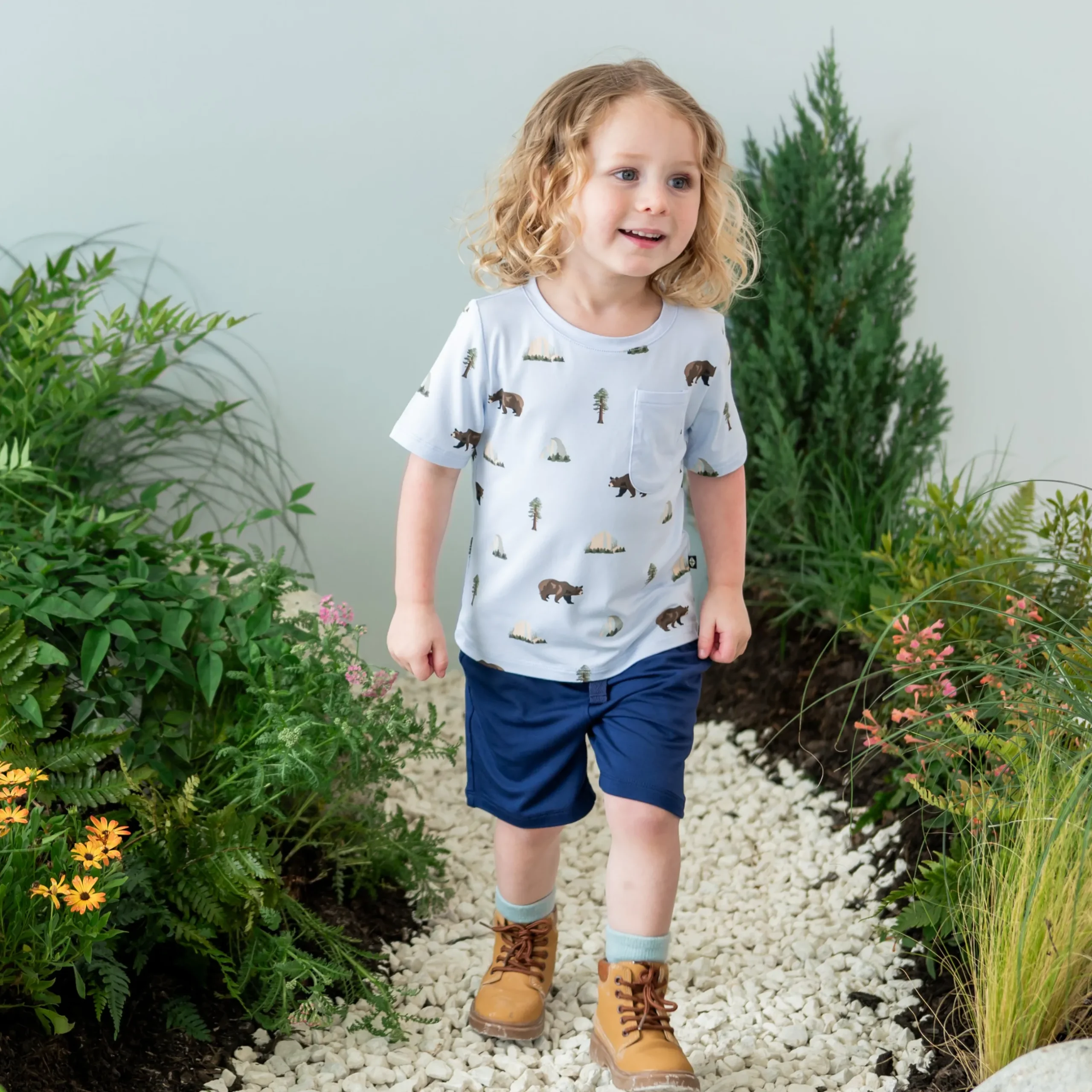 Sale Kyte Baby Toddler Crew Neck Tee in Yosemite