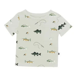New Kyte Baby Toddler Crew Neck Tee in Fishing