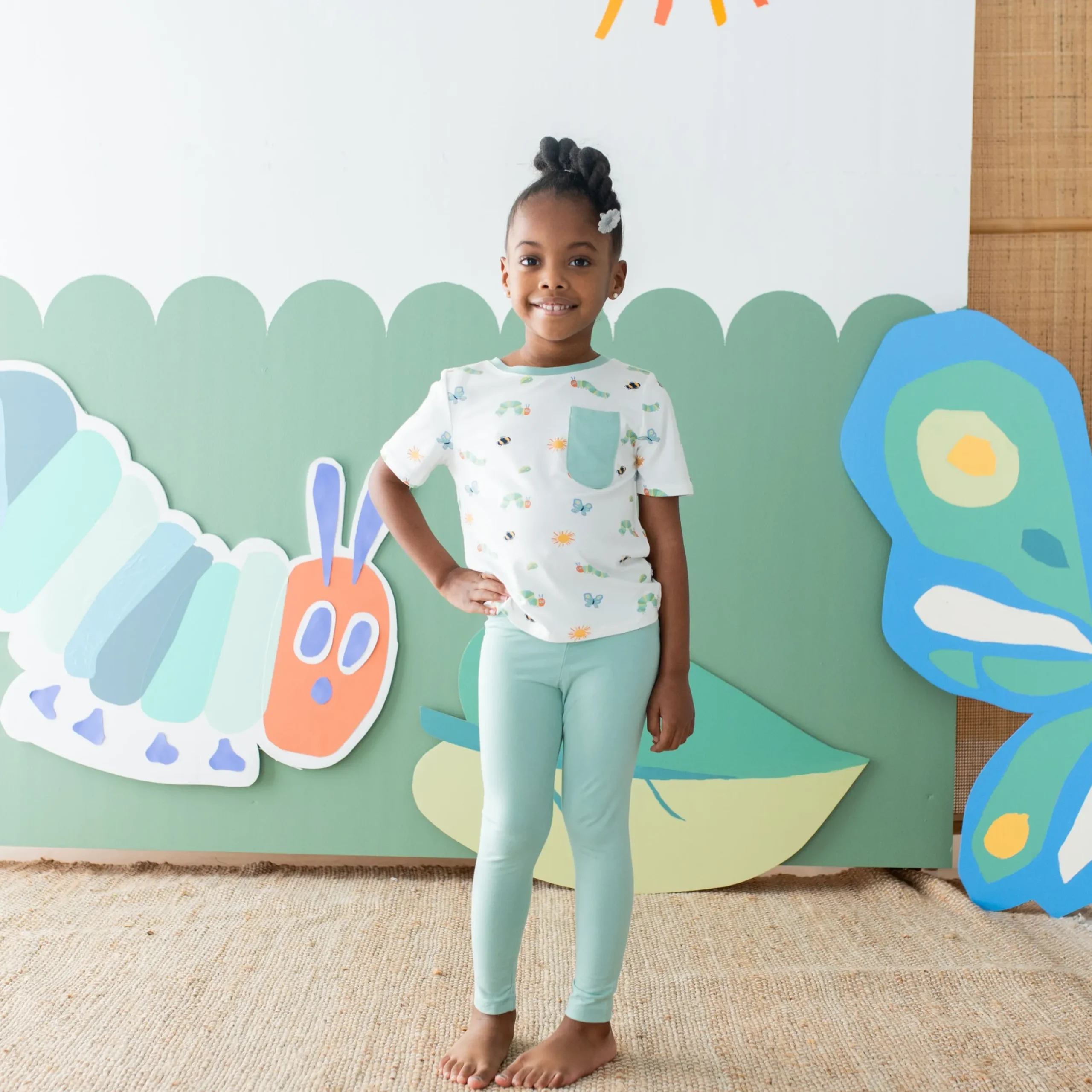 Hot Kyte Baby Toddler Crew Neck Tee in The Very Hungry Caterpillar™ and Friends