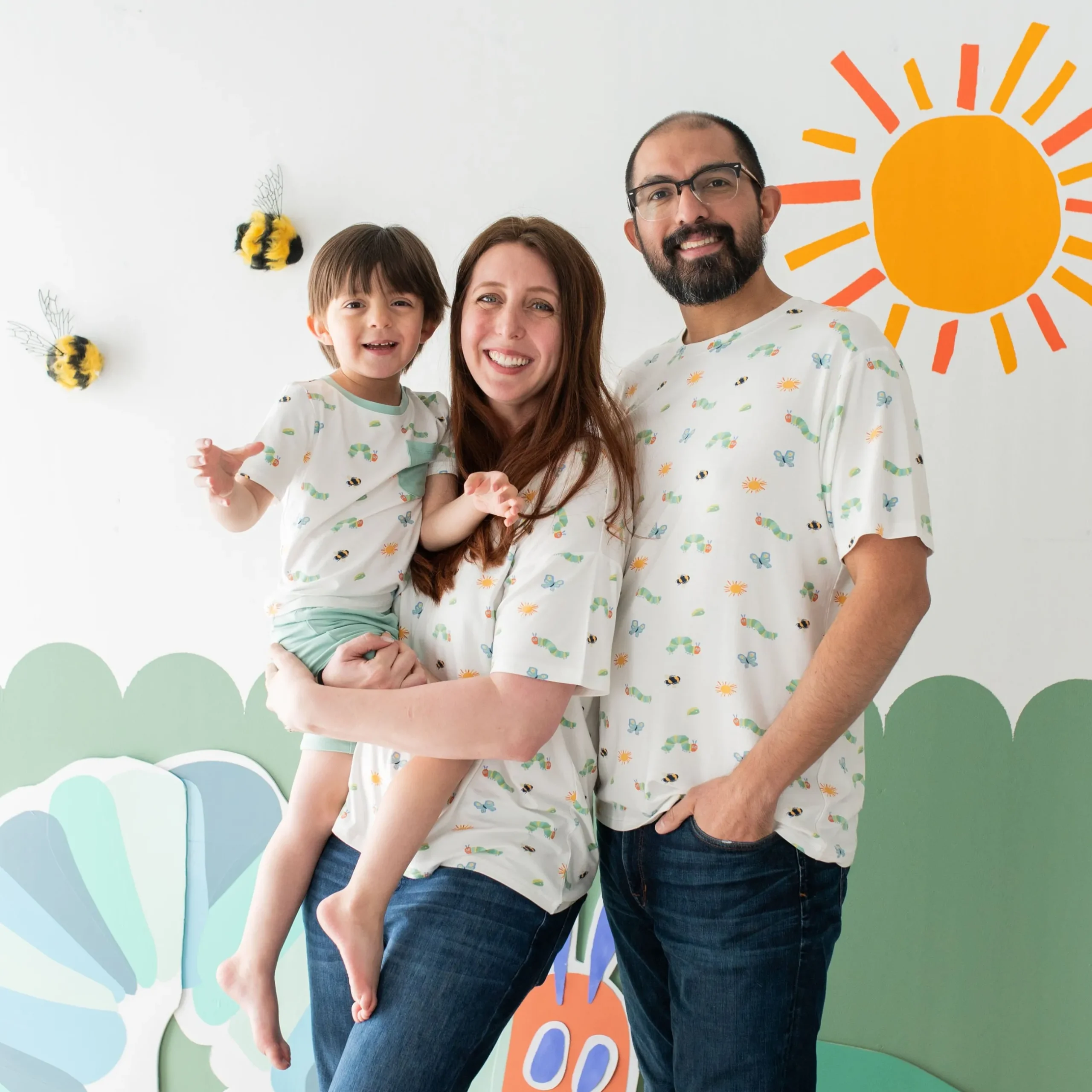Hot Kyte Baby Toddler Crew Neck Tee in The Very Hungry Caterpillar™ and Friends