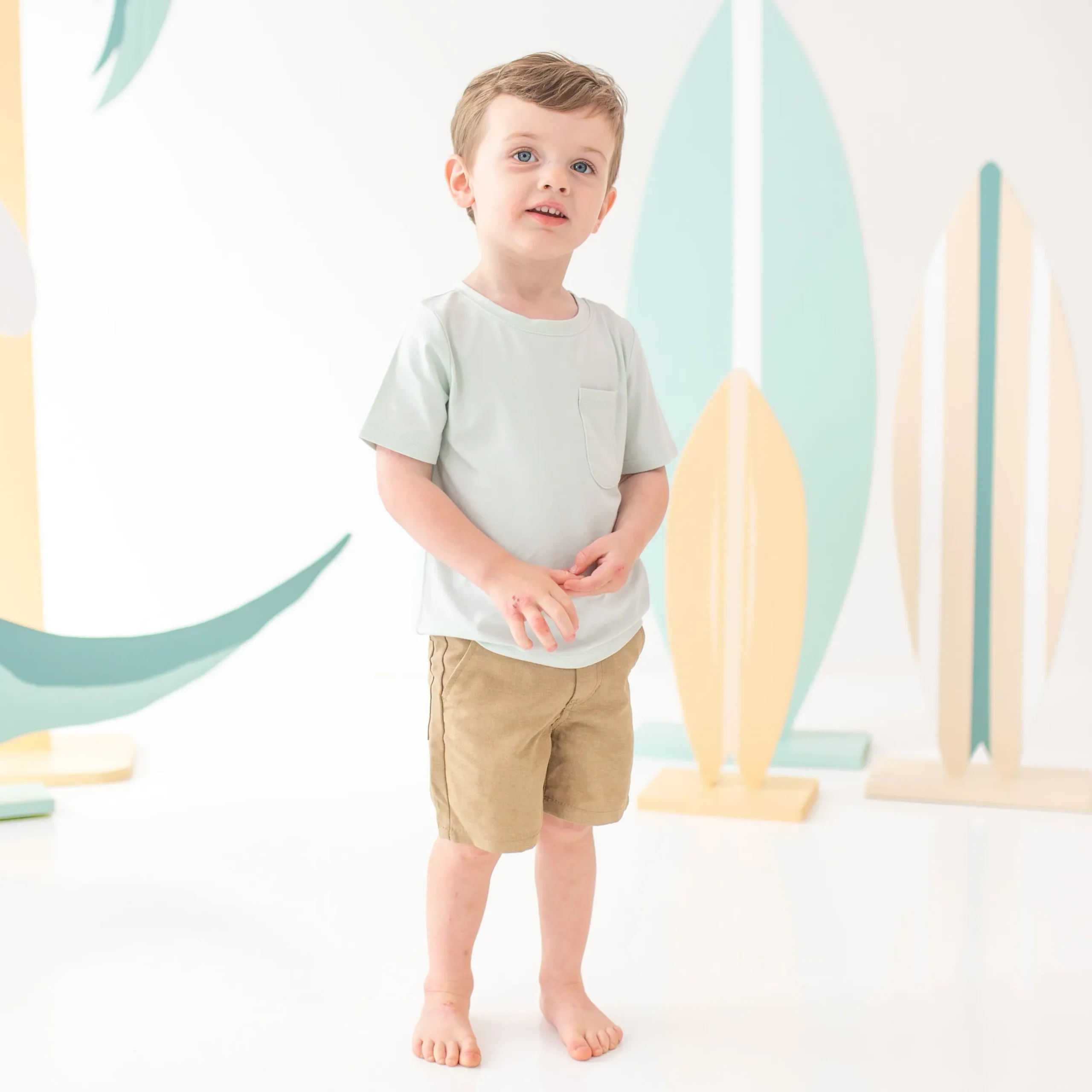 Kyte Baby Toddler Crew Neck Tee in Dew